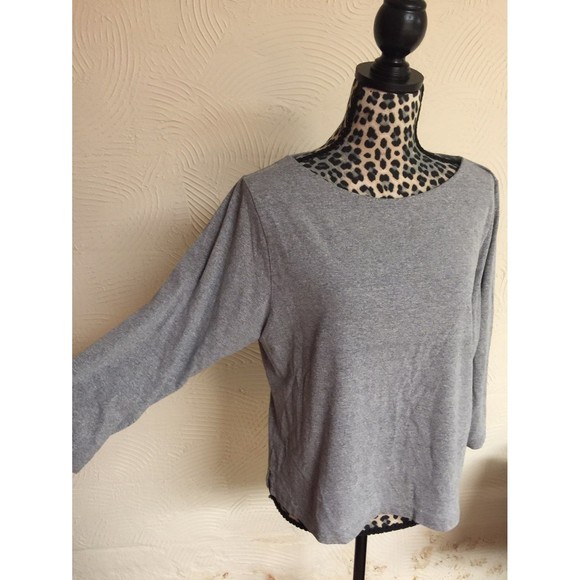 Liz Claiborne PL Grey Top - Picture 2 of 3
